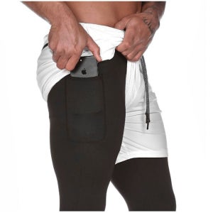 레깅스 남자 투인원 일체형 짐웨어 헬스 운동 바지 반바지5부7부