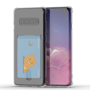 갤럭시 S10 플러스 케이스 투명 카드 수납 젤리