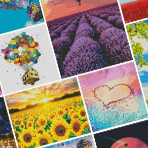 도화서 비즈 보석십자수 구슬 캔버스형 액자형 패브릭원단형 자수 diy 국내제작