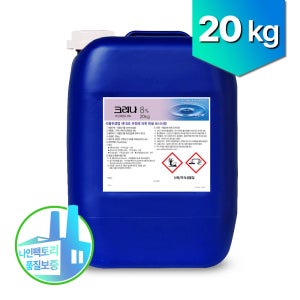 크리나 20kg 8% 80000ppm 이산화염소 살균소독 수질개선 수처리제 악취제거 대용량 물소독