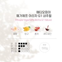 에티오피아 예가체프 아리차 G1 내추럴 500g