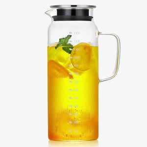 소홈 스테인레스 내열유리 물병 1.3L