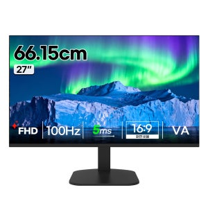 글로벌전자 GX271 베젤리스 프리싱크 FHD 사무용 모니터 68~69cm(27인치)