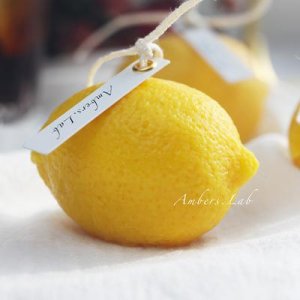 향초 캔들 양초 선물 세트 워머 귀여운 과일 레몬 디퓨저 소이캔들 밀랍집 사진 소품 명품
