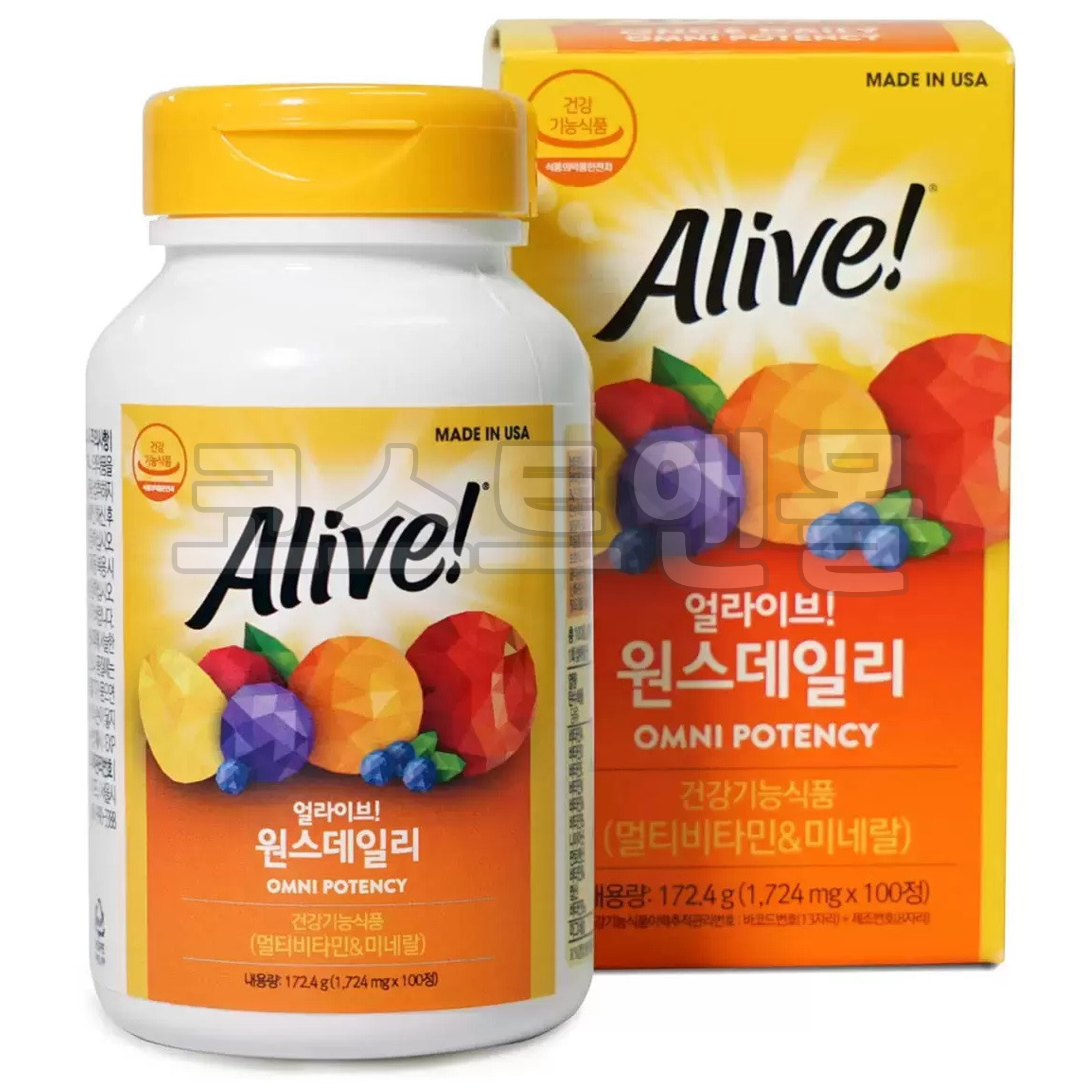 얼라이브 종합비타민100정 남녀공용 원스데일리 코스트코 미네랄