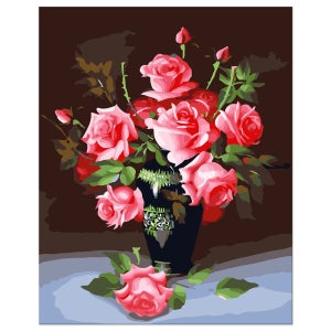 DIY명화그리기 유화그리기세트 인테리어액자 꽃 생기그림 장미 G94-열정