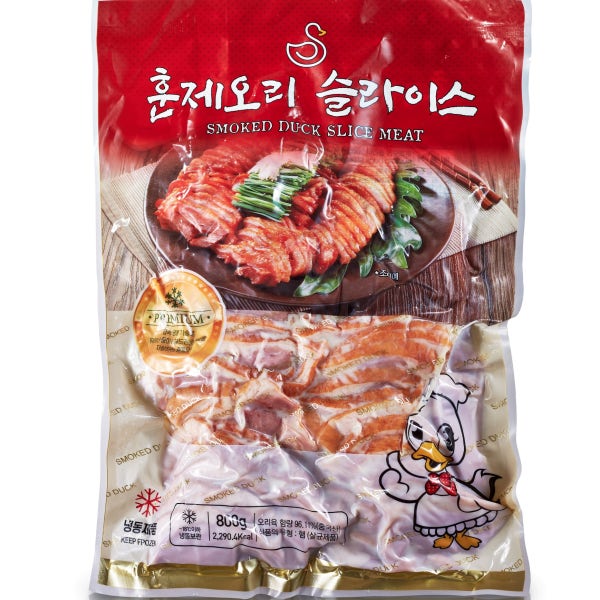 오리훈제 슬라이스 명일품 중국산 업소용 대용량 오리구이 800g x 10ea