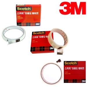 3M 스카치 다용도 테이프 리필 500 3인치 12mm 18mm 24mm