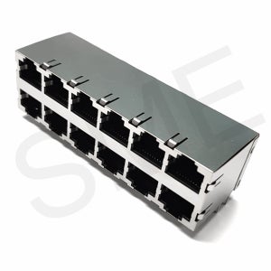 FX-W-004 RJ45 2X6 네트워크 멀티포트커넥터 모듈러잭 PCB 앵글타입
