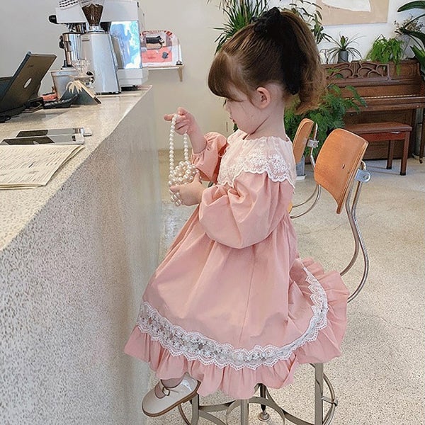 여아 원피스 아기 유아 원피스 가을 공주 샤 롱 드레스 여아옷 돌 생일 파티 촬영 하객룩