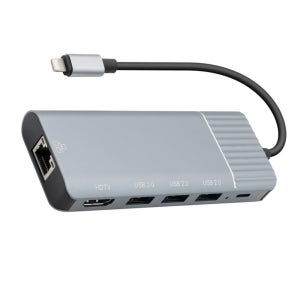 라이트닝허브 아이폰 랜포트 아이패드 멀티허브 애플 8핀 허브