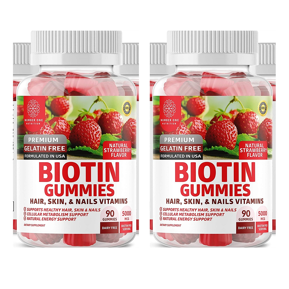 N1N <b>넘버원</b>뉴트리션 프리미엄 <b>비오틴</b> 5000mcg Biotin 90구미 2팩