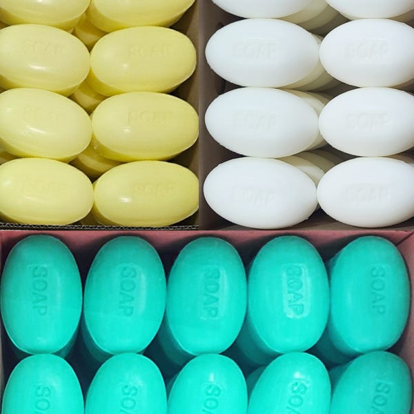 대용량 세수 비누 120g x 80개 알뜨랑 단단한비누 업소용 향기 향기플러스 오이 인삼