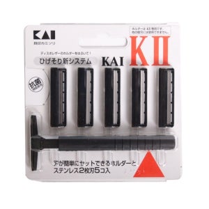 일본정품 카이 KAI 미용도구 면도기 K2-5B1 2중날 5개입 KAI 카이 일회용 면도기 여행 휴대용