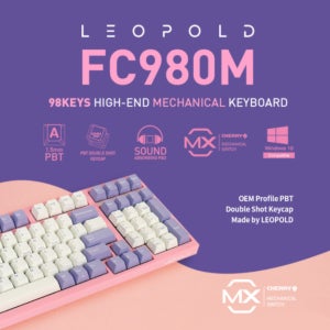 레오폴드 해외 한정판 기계식 키보드 FC980M OE 나나 에디션 영문자판