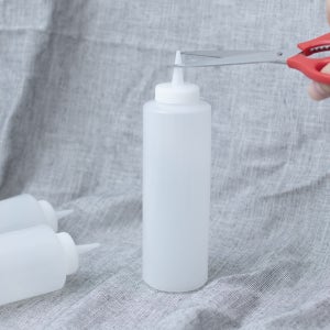 국산 업소용 소스병 시럽 드레싱 오일 잘라쓰는 1구 소스통 1호 250ml 입구+본체