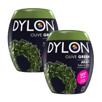 다이론 올인원 옷 의류 염색약 올리브 그린 350g 2개 세탁기 전용 DYLON Fabric Dye Olive Green