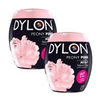 다이론 올인원 옷 의류 염색약 피오니 핑크 350g 2개 세탁기 전용 DYLON Fabric Dye Peony Pink