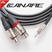 ATEM MINI 마이크 케이블 / 카나레 3.5mm to XLR(F) Y 케이블 1m