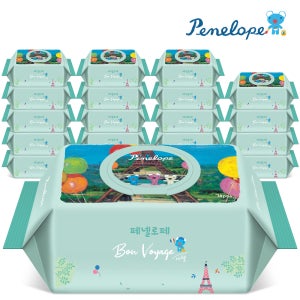 페넬로페 아기물티슈 본보야지 에펠 캡형 70매 10팩+10팩
