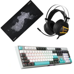녹스 게이밍 NX-3plus 선물셋트 키보드 헤드셋 장패드