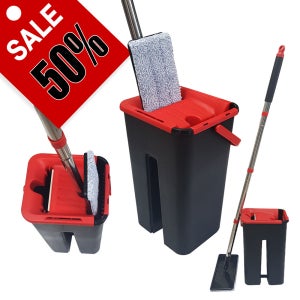 크린 매직 밀대양동이세트 G1/3리터 (물걸레 걸레짜기 극세사걸레리필)