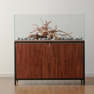 원목축양장 2자광폭축양장 멀바우 철제프레임 어항 수조 받침대 수족관