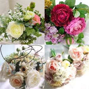 21세기트랜드 탐스러운 조화 부쉬 꽃다발 베리 조화 부쉬