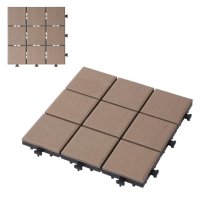 조립형 세라믹 바닥타일 9개, 브라운 Ceramic Joint Deck Tile 9-Piece, Brown L 90.0 x W 90cm 코스트코