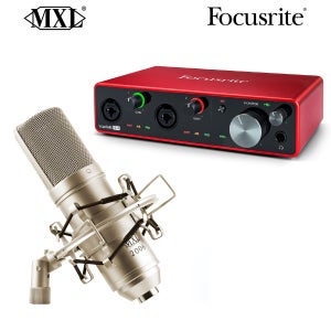스칼렛 2i2 3세대 패키지 Scarlett 2i2 USB 3세대 & MXL 2006 오인페
