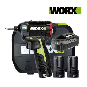 WORX 웍스 WU132 12V 충전임팩 드릴 드라이버 배터리2개 세트