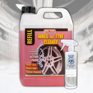 마프라 휠앤타이어 4.5L 대용량 휠 타이어 세정제 갈변제거제 클리너 소분용기