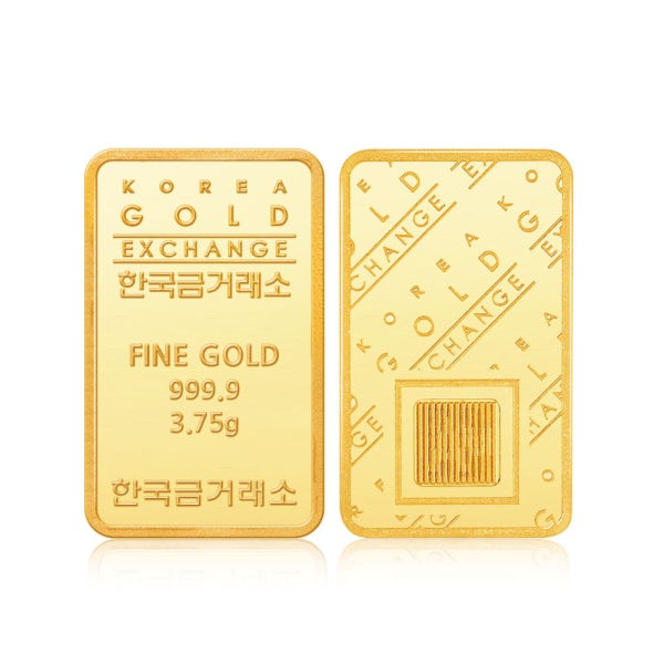 [한국금거래소] 24k 순금 골드바 3.75g 비상금 투자형 시세 기념일 축하 선물
