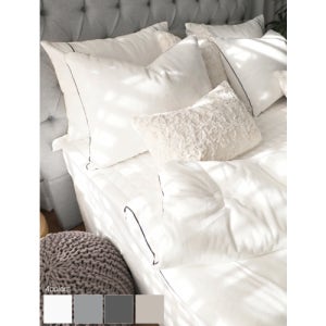 룩스 파이핑 극세사 겨울 차렵이불