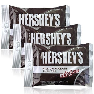 허쉬초콜릿 미니 크리미 밀크165g x3개,발렌타인데이