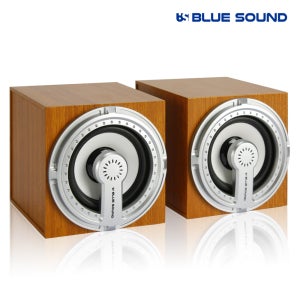 블루사운드 BS-S200 USB 스피커 우드 2채널 다이나믹 사운드 밀폐형 공간활용 영화음악감상 PC 노트북 게임 티비연결 홈시어터 인클로저 적용 풀 레인지 유닛 볼륨조절 내장