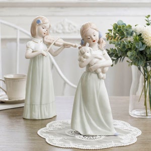 빅토리안 고급 세라믹 인테리어 피겨린 도자기 장식 인형 웨딩 커플 소품