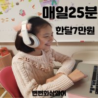 [착한 스카이프 화상영어]화상영어 주2회25분