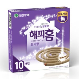 유한양행 해피홈 모기향S 10개입 무향