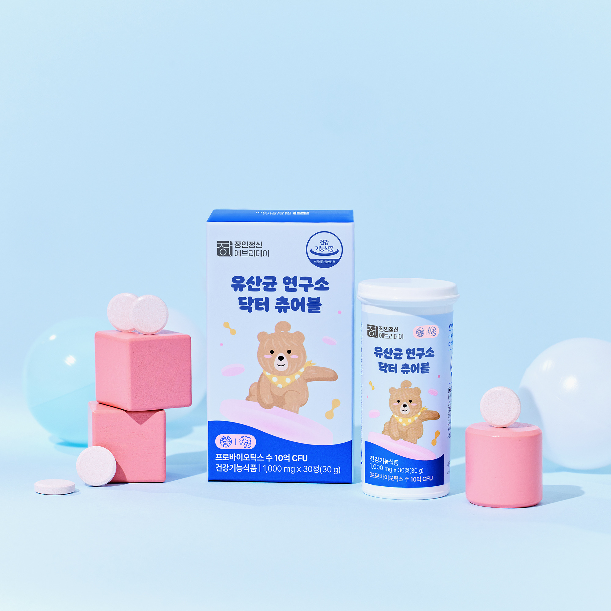어린이 유산균 츄어블 프리미엄 7종 장건강 프로바이오틱스 닥터츄어블 30정, 1개