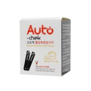 오토첵 혈당시험지 50매 혈당 측정 검사지 긴유효기간 당뇨 소모성 재료