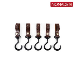 노마드 가죽 행어 고리 5p N-7812 수납 걸이 캠핑