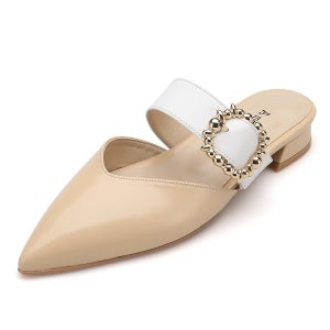 아멜리에 Paige 여성 양가죽 와이드밴딩 빅버클 블로퍼 AM211040