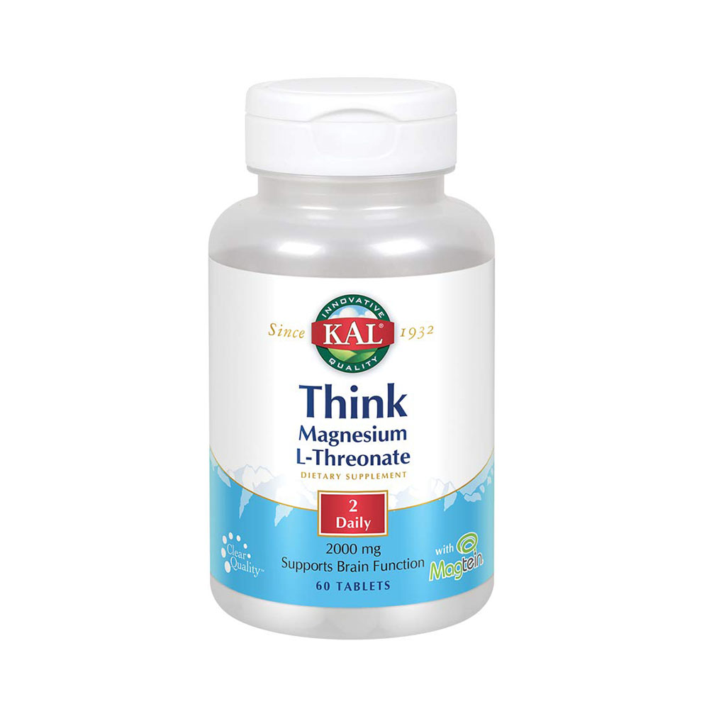 KAL <b>Think</b> <b>트레온산</b> <b>마그네슘</b> 엘트레오네이트 <b>2000mg</b> 60정