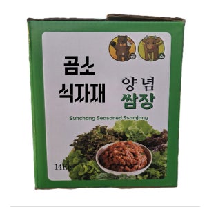 곰소 양념 쌈장 14kg 업소용 대용량 말통 식자재 식당용 찌개 전통 장맛 조미료