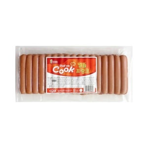 롯데 알뜰 후랑크소세지 1kg x 10개 핫도그 소시지 프랑크 소시지 부대찌개용