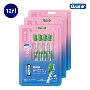 오랄비 부드러운세정 고탄력 초미세모 그린티 12개입