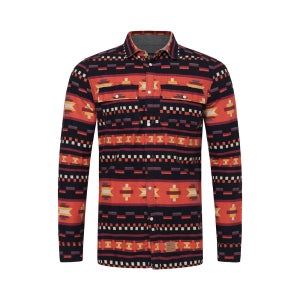 오닐 바이오레이터 패턴 셔츠 - 551308 VIOLATOR PATTERN FLANNE - 3990 RED AOP W/BLACK