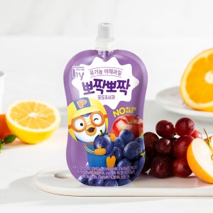 뽀짝뽀짝 포도사과 유기농 주스 (100ml X 10개)