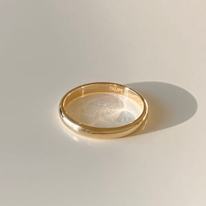 토프 에센셜 링 - 14k / 18k gold 엥게이지 민자 금반지 각인 다이아 심플 커플링 우정반지 (1.87g, 2.62g, 3.75g)